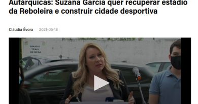 2021-05-18 - "Suzana Garcia quer recuperar estádio da Reboleira e construir cidade desportiva" - Comunicado em relação à posição ao Estádio José Gomes (Estrela da Amadora)