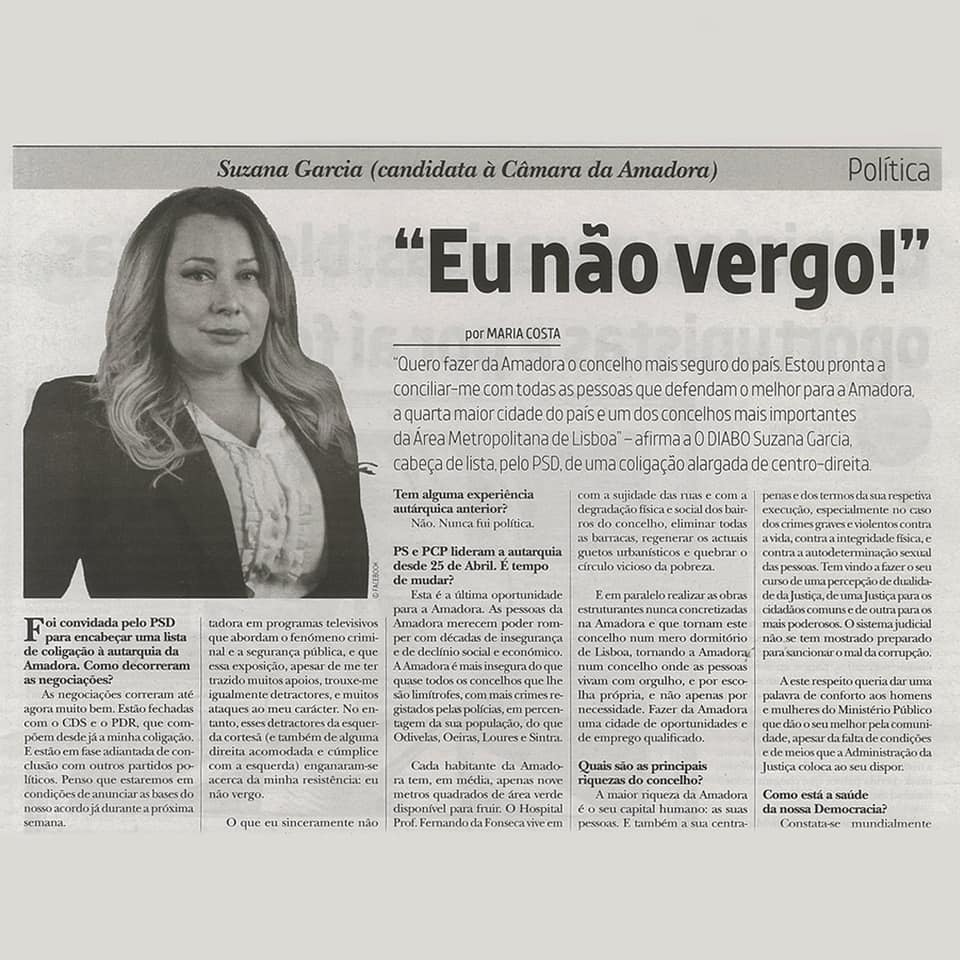 2021-05-28 - "Eu não vergo!" - Entrevista ao jornal "O Diabo"